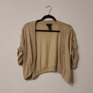 Gold Lane Bryant Cropped Cardigan